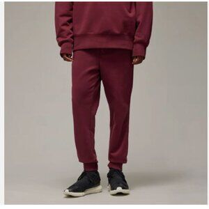 Y-3 French Terry Pants with Cuffs IV5572 Burgundy Joggers adidas Men's Size XL